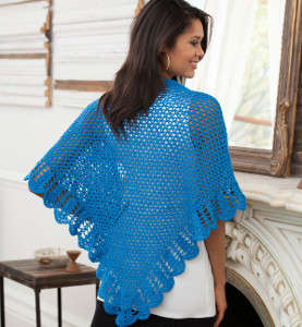 Splendid Scalloped V-Stitch Shawl Splendid Scalloped V-Stitch Shawl