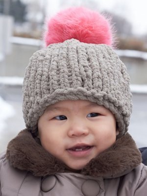 Cute and Cozy Baby Hat AllFreeKnitting.com