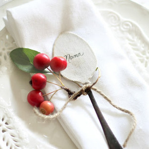 Recycled Spoon Name Markers Recycled Spoon Name Markers