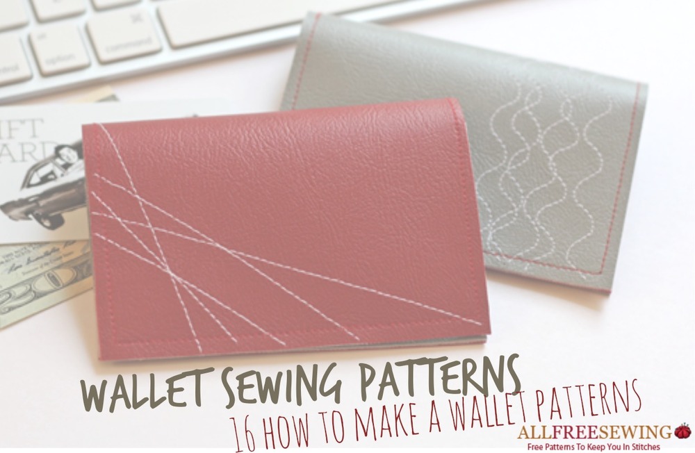 Wallet Sewing Patterns 16 How to Make a Wallet Patterns