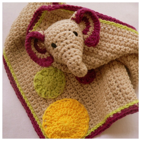 Darling Elephant Crochet Lovey Darling Elephant Crochet Lovey