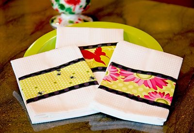 Triple Border Dish Towels
