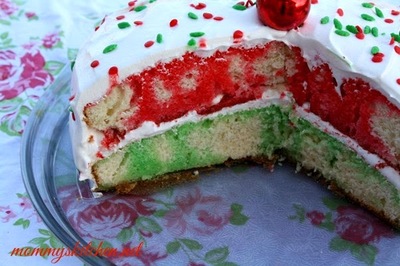 Vintage Christmas Poke Cake