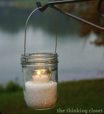 Shimmering Winter Mason Jar Lanterns Shimmering Winter Mason Jar Lanterns