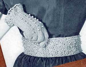 Crochet Pearl Belt