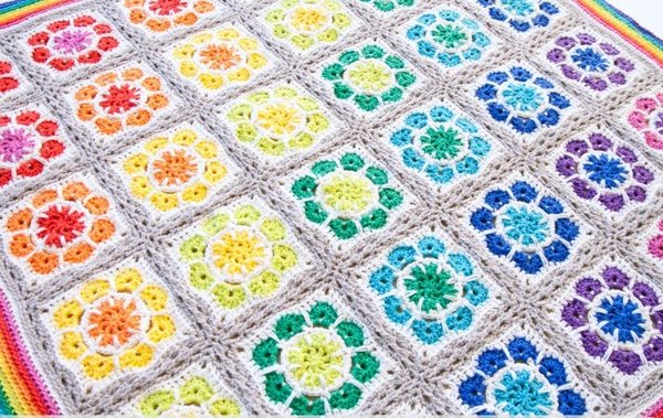 Magic Rainbow Crochet Baby Blanket Magic Rainbow Crochet Baby Blanket