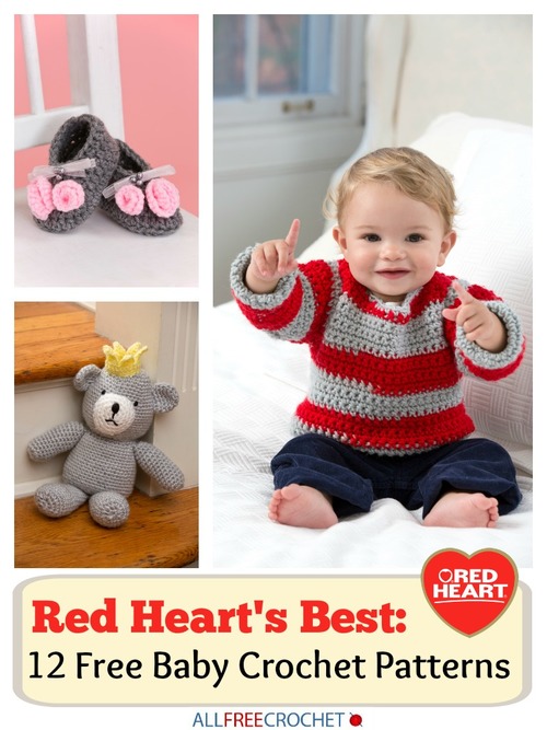 Red Heart's Best 12 Free Baby Crochet Patterns