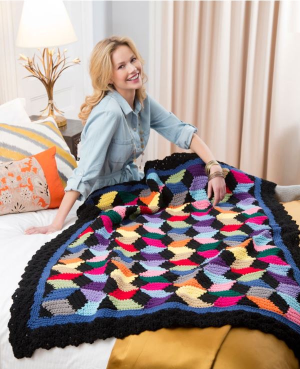 Contemporary Stash-Busting Blocks Throw Contemporary Stash-Busting Blocks Throw