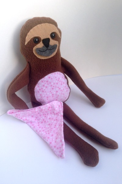 sloth stuffed animal pattern