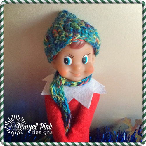 Elf Sized Hat and Scarf