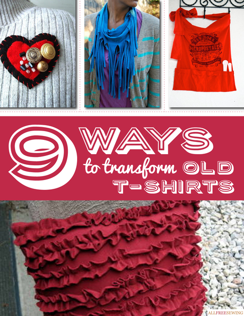 9 Ways to Transform Old T-Shirts