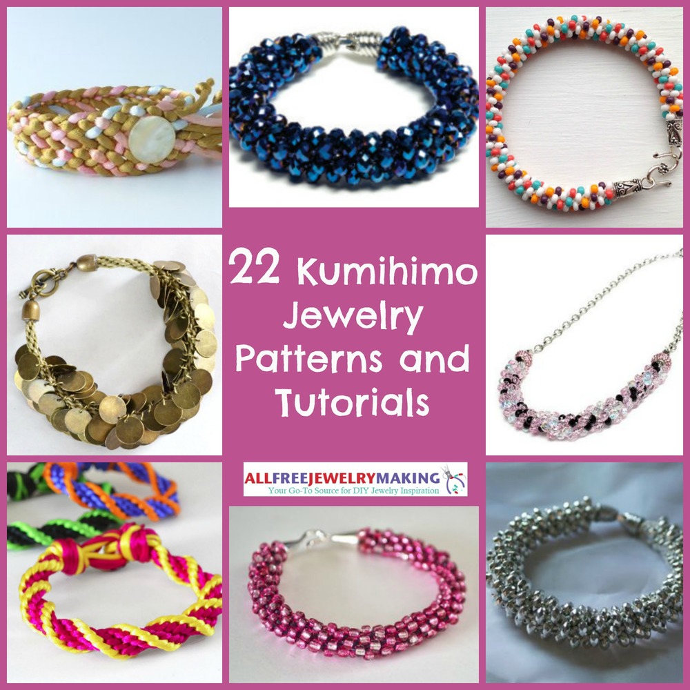22 Kumihimo Jewelry Patterns and Tutorials