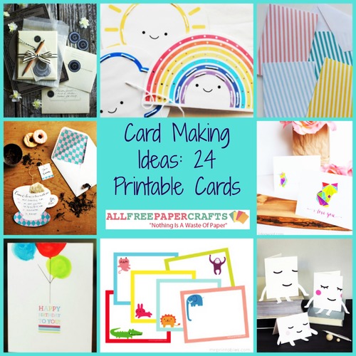 Card Making Ideas: 24 Printable Cards | AllFreePaperCrafts.com