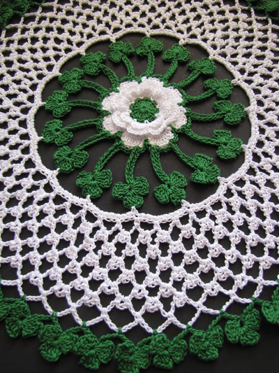 Irish Blessings Crochet Doily AllFreeCrochet.com