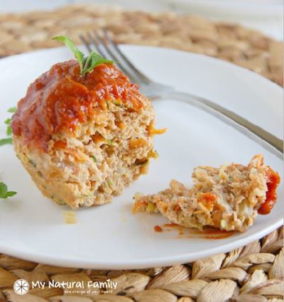 Low-Fat Paleo Turkey Meatloaf Muffins | FaveHealthyRecipes.com