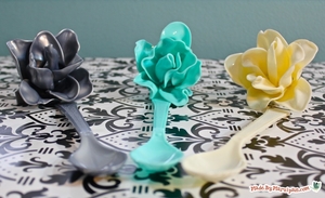 Plastic Spoon Roses DIY Recycled Craft