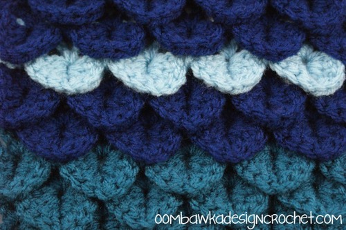 Crocodile Stitch Afghan Square