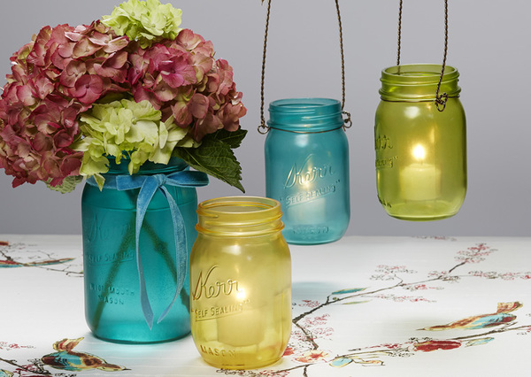 Quick Colorful Mason Jar Craft Quick Colorful Mason Jar Craft