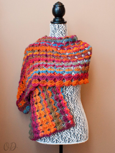 Painted Sunrise Summer Crochet Wrap AllFreeCrochet.com