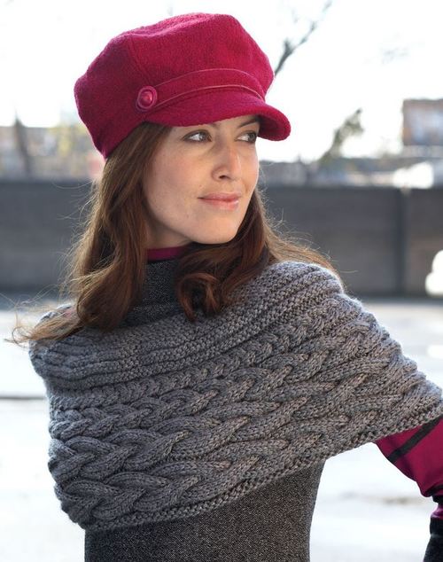 Cabled Shoulder Shrug