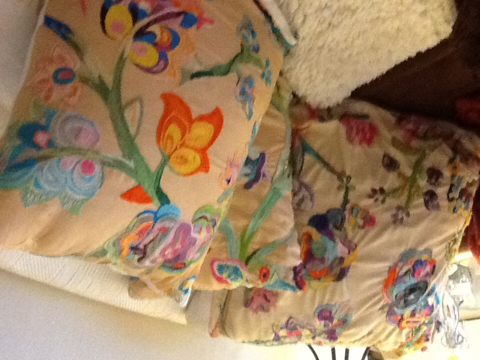 Upcycled Shower Curtain Pillowcase