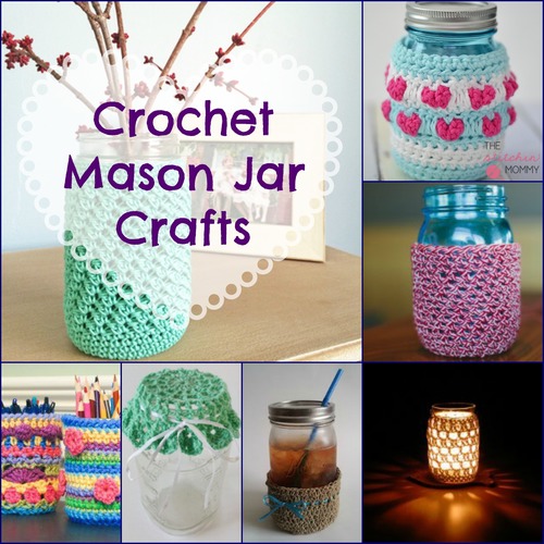 16 Crochet Mason Jar Crafts AllFreeCrochet.com