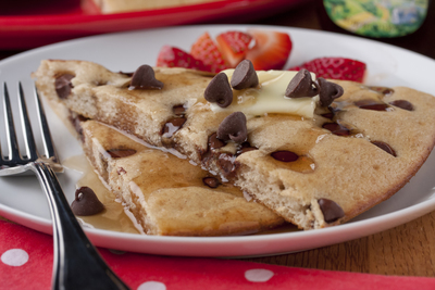 Baked Chocolate Chip Pancakes