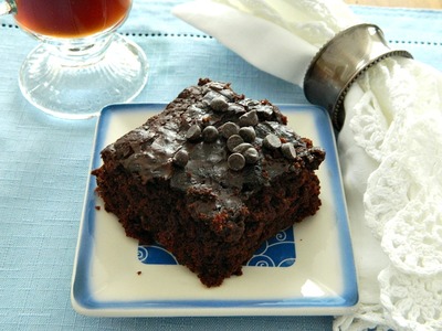 Double Chocolate Zucchini Brownies