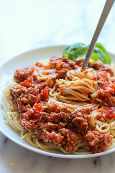 Homemade Savory Spaghetti Sauce | AllFreeSlowCookerRecipes.com