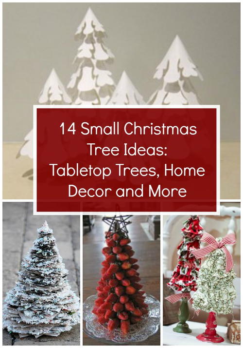 14 Small Christmas Tree Ideas: Tabletop Trees, Home Decor 