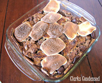 Paula Deen-Inspired S'mores Bread Pudding