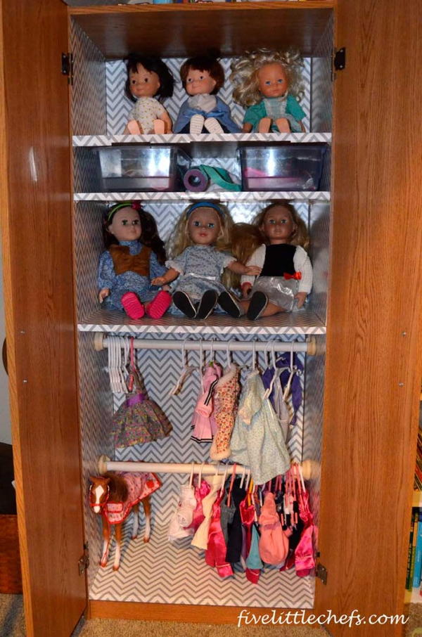 DIY Doll Closet DIY Doll Closet