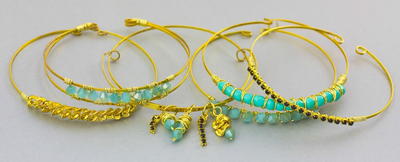 Dainty Gold Stacked Bracelets