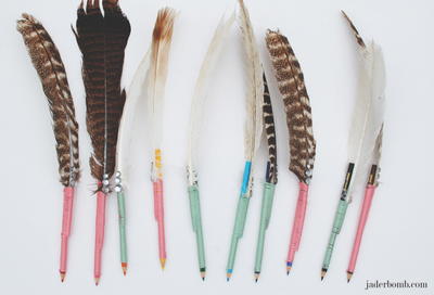 DIY Feather Pencil DIY Feather Pencil