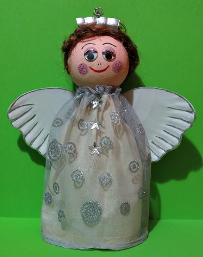 Recycled Soda Bottle Christmas Angel