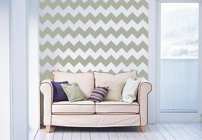 How to Paint a Chevron Wall How to Paint a Chevron Wall
