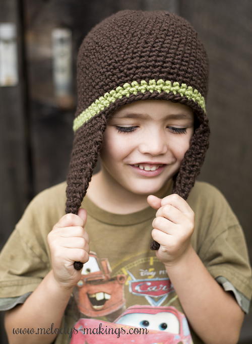 ICord Earflap Hat Crochet Pattern