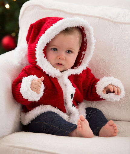 Super Sweet Santa Baby Sweater | AllFreeKnitting.com