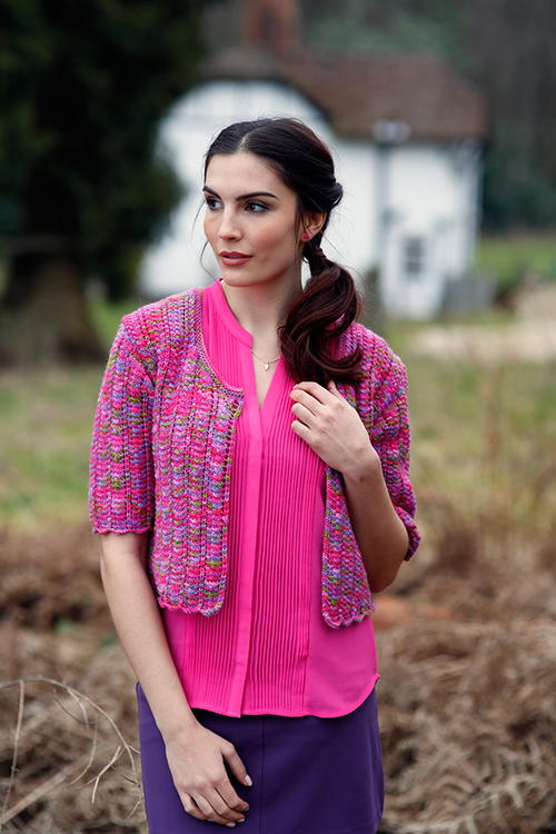 Celestial Hand-Painted DK Cardigan/Bolero Free Knitting Pattern_1
