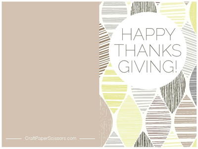 Happy Thanksgiving Free Printable Greeting Card | AllFreePaperCrafts.com