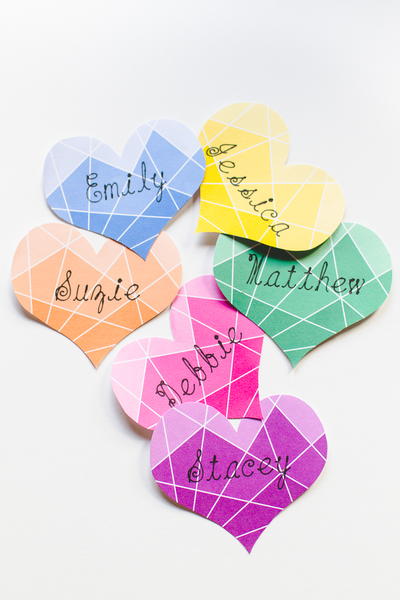Printable Ombre Place Cards Printable Ombre Place Cards