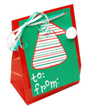 Elf Hat Gift Bag