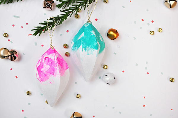 Brightly Painted Christmas Ornaments | AllFreePaperCrafts.com