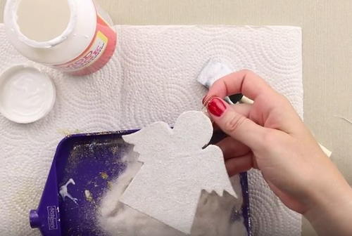Angel DIY Glitter Ornament Angel DIY Glitter Ornament
