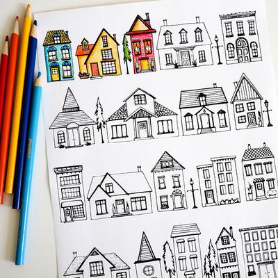 House Coloring Pages House Coloring Pages