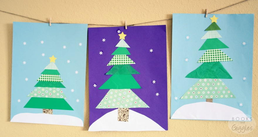 christmas tree collage template