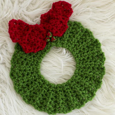 Christmas Wreath Hot Pad Pattern: Christmas Wreath Hot Pad Pattern: