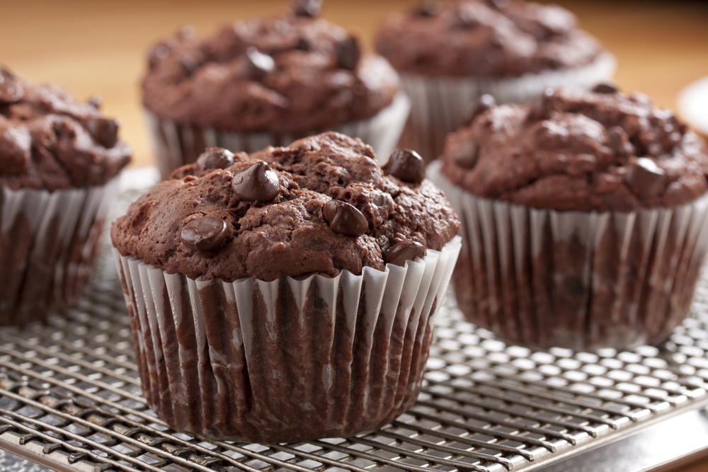 Colossal Chocolate Muffins | MrFood.com