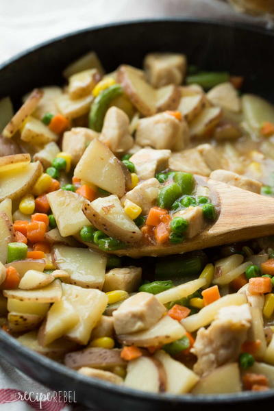 30 Minute Skillet Chicken Stew 30 Minute Skillet Chicken Stew