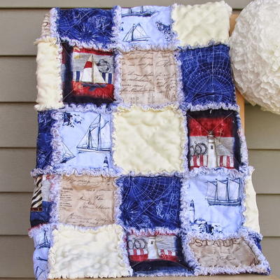 Nautical Adventures Rag Quilt Pattern Nautical Adventures Rag Quilt Pattern